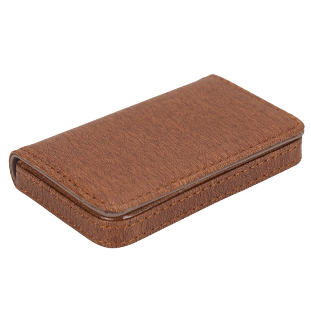 New Men Money Clip Card Holder Protector Leather Wallet Card Holder Pop-up Anti-theft Bank PU Business Cards Case Woman 812