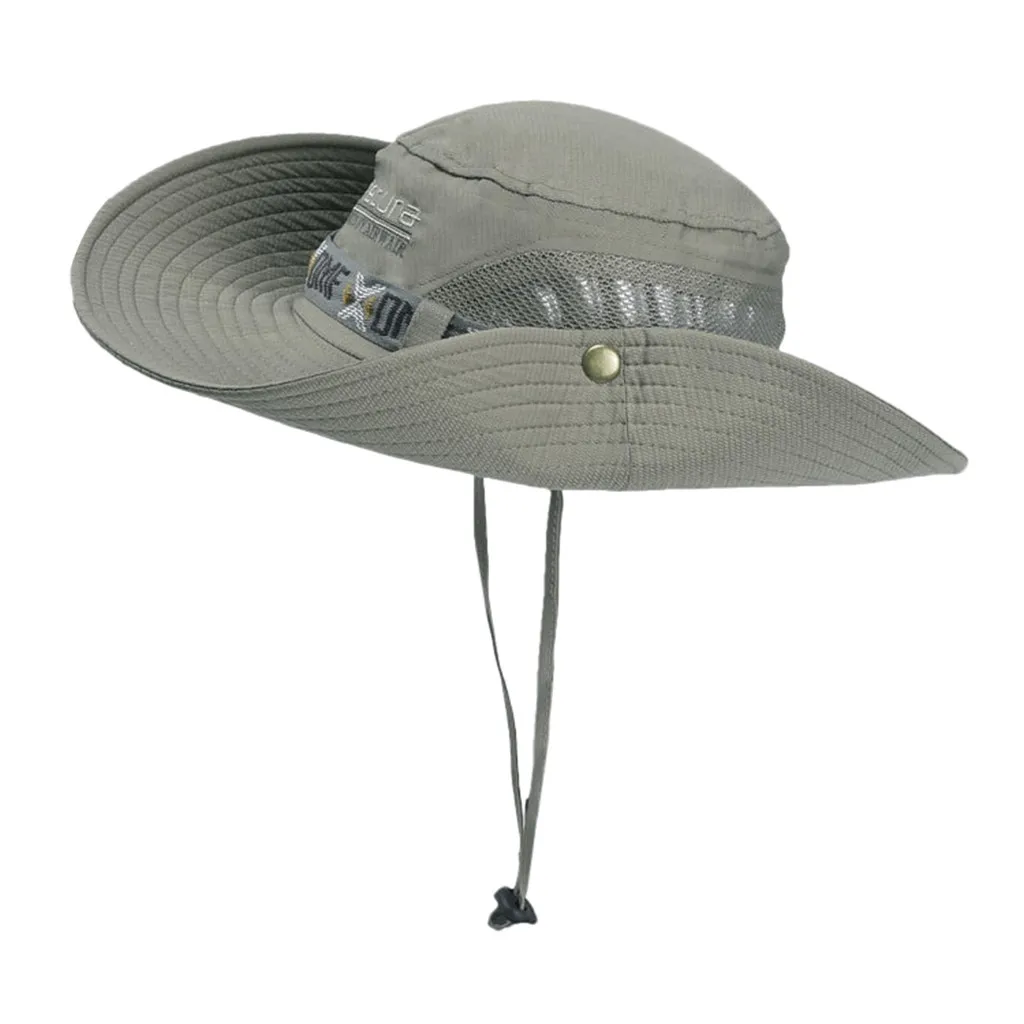 Шляпа от солнца ведро лето для мужчин и женщин Рыбалка Boonie шляпа Защита от солнца УФ Длинные Большие широкие поля Боб Пешие прогулки Открытый пляж Кепка# Zer