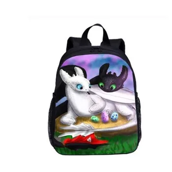 

Small Backpack For Kids Boys Girls How To Train Your Dragon 3D Printing School Bag Kindergarten Bookbag Satchels Mochila Escolar