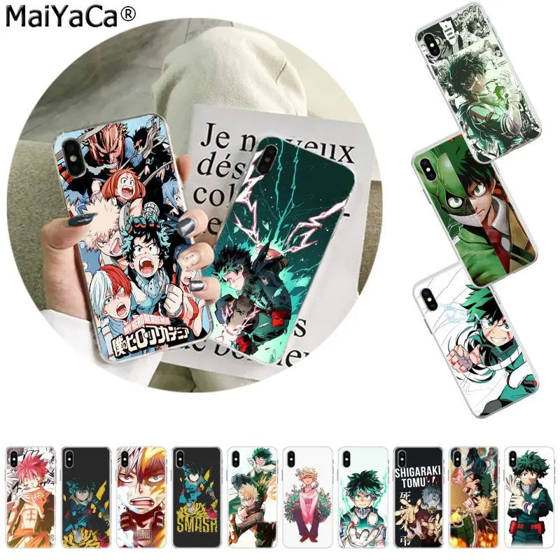 MaiYaCa аниме мой герой боку нет героев Академия deku и bakugou чехол для телефона iphone SE 2020