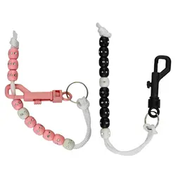2x браслет для держателей очков, аксессуары для гольфа, учебные принадлежности-черный и розовый