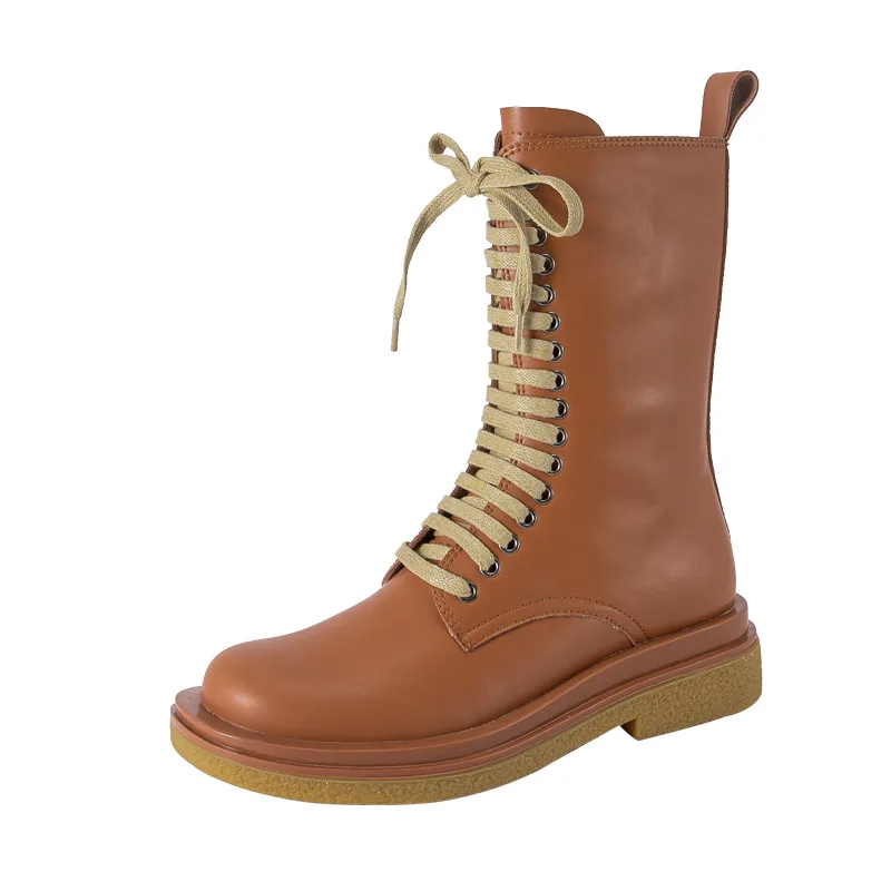 flat heel lace up boots