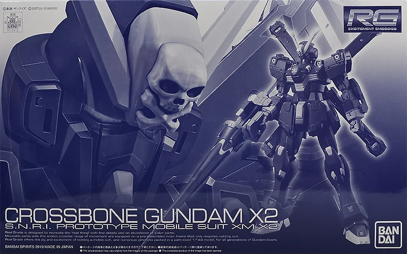 BANDAI GUNDA PB RG 1/144 CROSSBONE GUNDAM X2 Gundam model kids assembled Robot Anime action figure toys | Игрушки и хобби