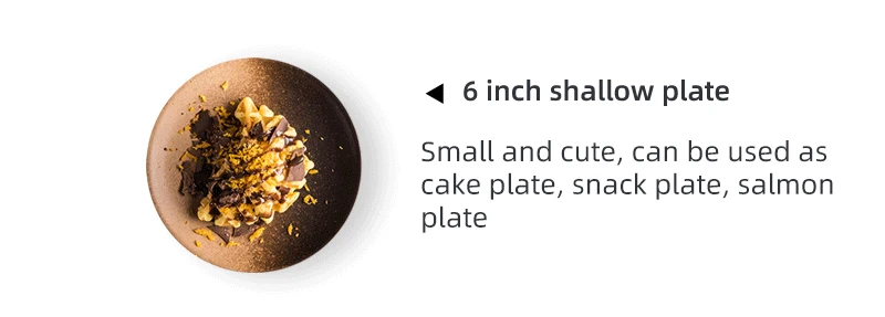 6/8/10" Deep Shallow Ceramic Dinner Dish Porcelain Tableware Plate
