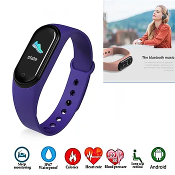 

Men's Watch M5 Waterproof Women Bracelet With Health Monitor Sport Fitness Tracker Led Digital Clock For Bluetooth Connection
