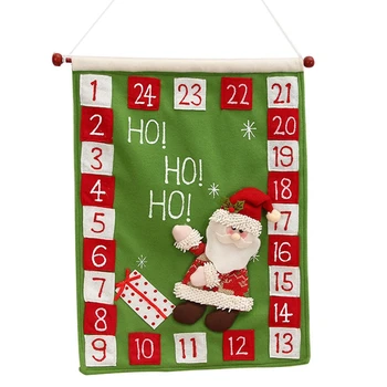 

Hot Advent Calendars Christmas Decorations Santa Claus Calendar Hotel Lobby Family Pendant
