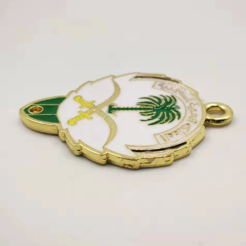 Saudi and Kuwait badges logo Saudi Arabia on one side and Kuwait on the other Side  Tassel Pendant 3