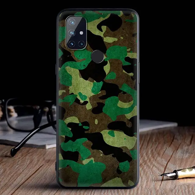 For OnePlus 8 Nord 7Pro Case For One Plus Z N10 5G 8T 7 Pro n100 7T 6T Full Protection Soft Phone Cover Camouflage Pattern Army B10