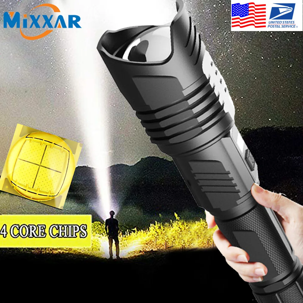 EZK20 дропшиппинг XHP90 светодиодный фонарик Zoom usb зарядка безопасный молоток lcd