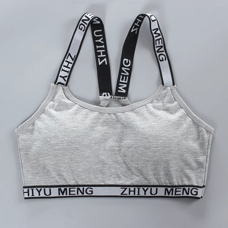 5 шт./лот бюстгальтер для подростков жилет девочек хлопковое спортивное белье