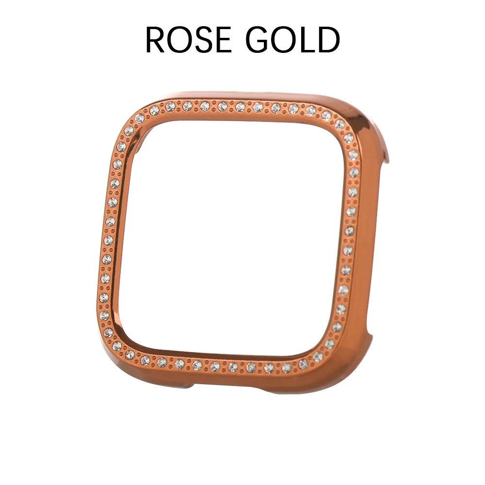 rose gold 1 Мягкий ТПУ протектор 360 градусов защитный чехол для Fitbit Versa 2 Band Спорт Мода покрытие аксессуары экран защитный чехол - Цвет: rose gold 1