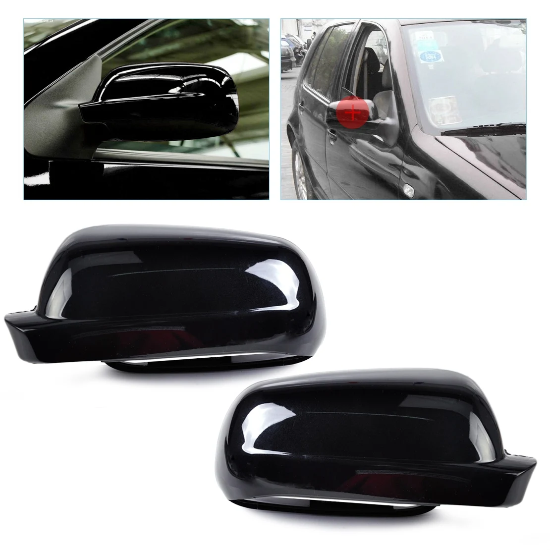 

Car Rearview Wing Mirror Cover Case Cap Paint Black For V w Golf Mk4 Passat B5 1998 1999 2000 2001 2002 2003 2004 OEM 3B0857538B