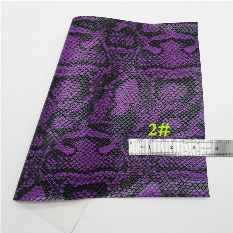 1 шт. A4 Размер 21X29 см Alisa блестящая фиолетовая блестящая ткань, змеиная искусственная кожа ткань, синтетическая кожа для лука DIY C18E - Цвет: 2