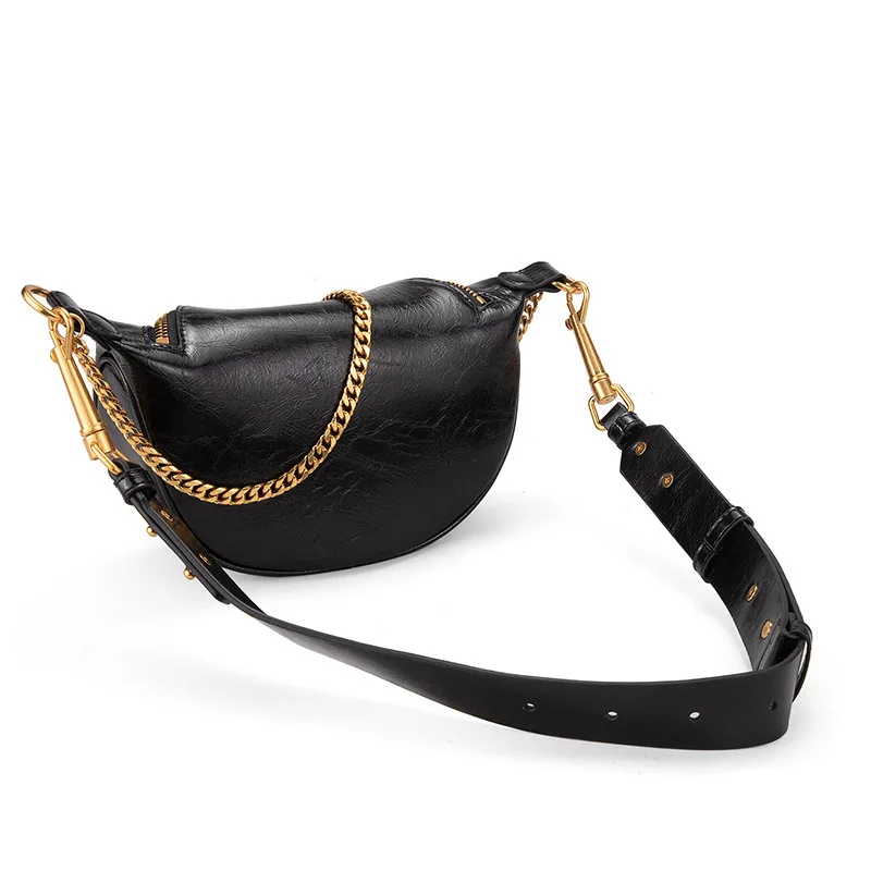 

INS WOMEN'S Leather Bags New Style 2019 Shoulder Bag Women's Full-grain Leather Small CK Shoulder Bag Versitile Fashion Chest Pa