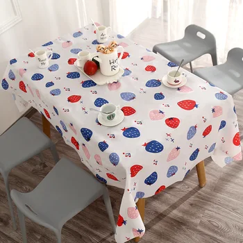 

Waterproof Oil-Proof Table Cloth Wash-Free Table Cloth Rectangular Restaurant Table Cloth Tea Table