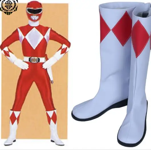 Обувь для косплея высокие сапоги косплей Zyuranger Tyranno Ranger Geki унисекс реквизит