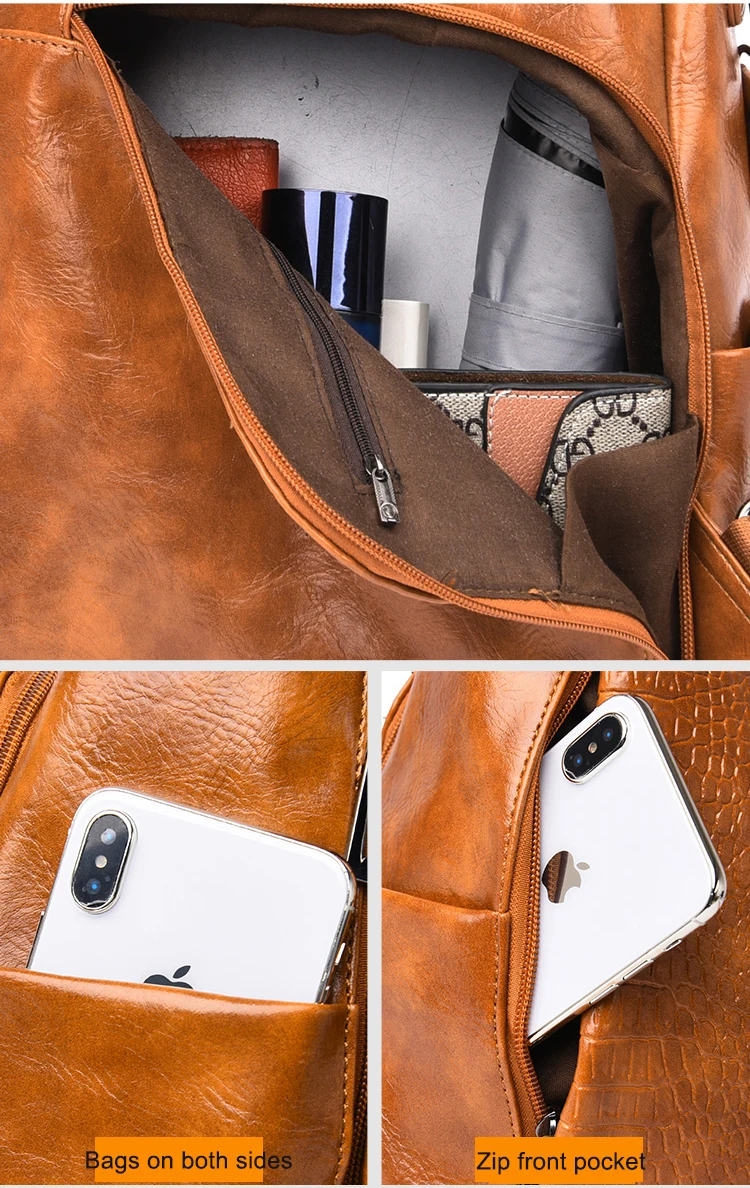 Аллигатор Mochila Высокое качество женский рюкзак мягкий из искусственной кожи дорожные противоугонные рюкзаки школьные рюкзаки для девочек-подростков
