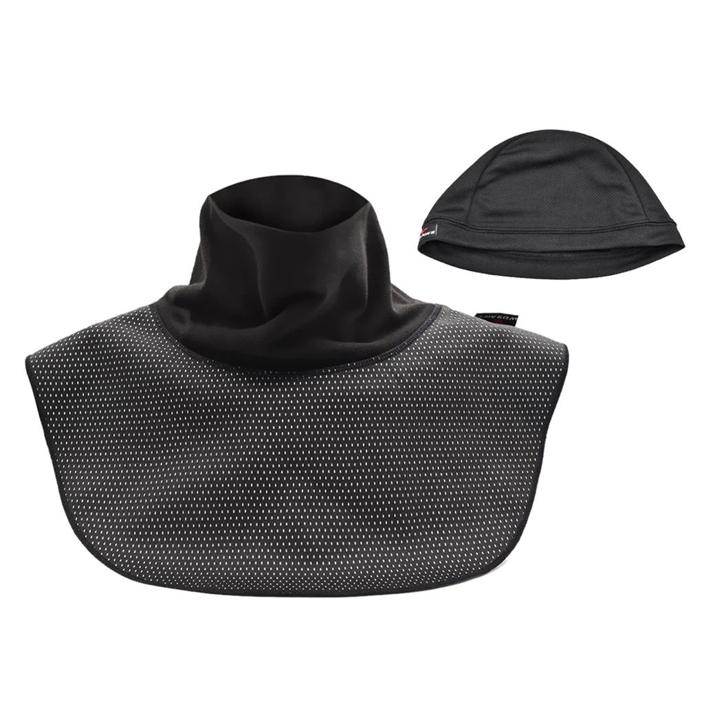 

Motorcycle Helmet Liner And Neck/Chest Warmer Cycling Skull Cap Neck-chief