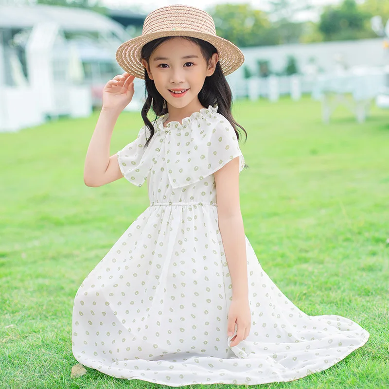 Платья для девочек-подростков, модная одежда, платья для девочек 10, 12, 13, 4, 5, 7, 9, 14, 8 лет, белое длинное детское платье
