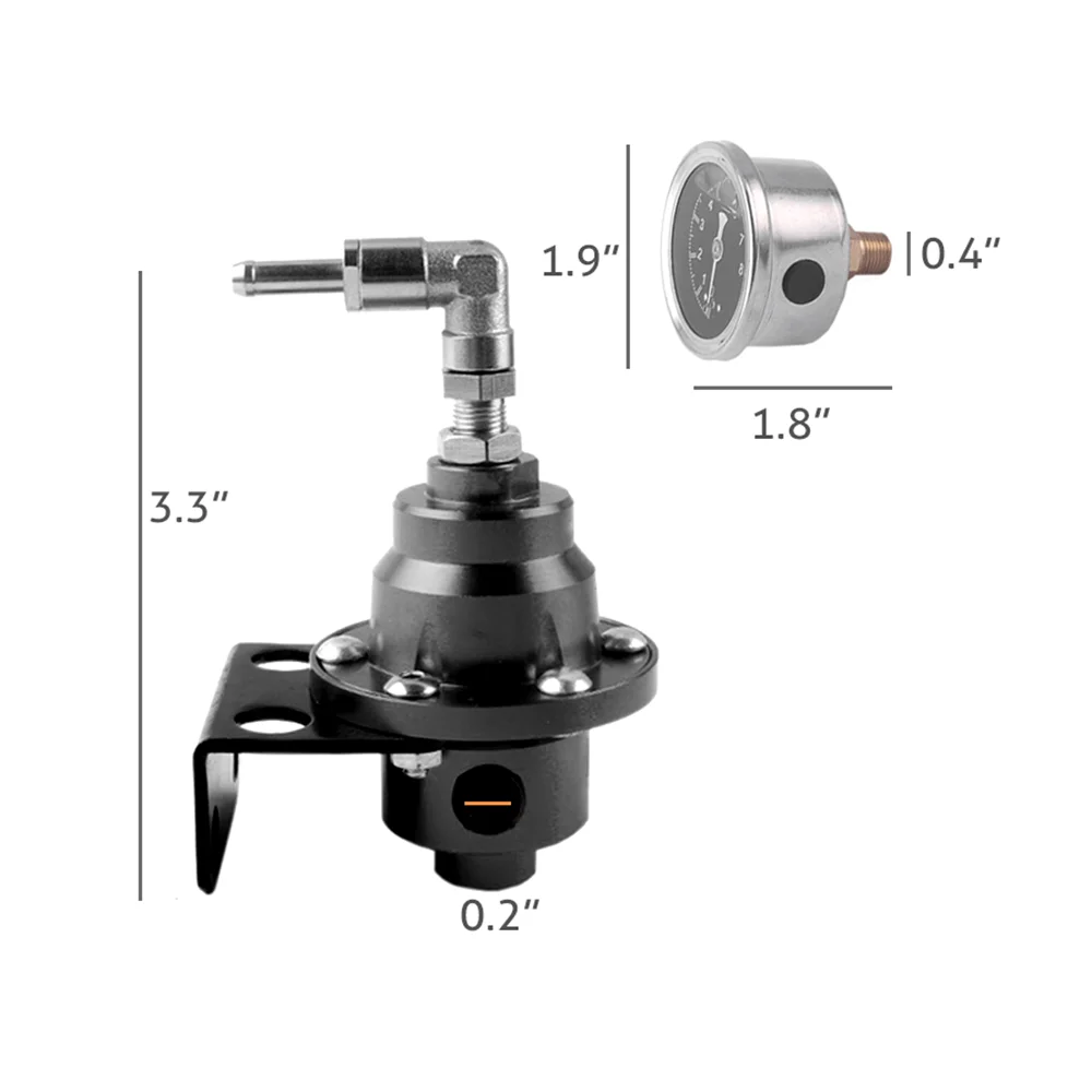 Universal Adjustable Fuel Pressure Regulator Tomei Type with Original