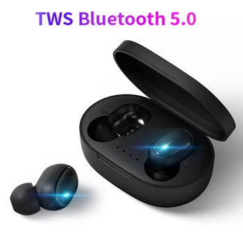 

True Wireless Stereo Bluetooth A6S 5.0 TWS Earphone Earbuds Headsets Noise Cancelling Mic For Xiaomi Redmi iPhone Huawei Samsung