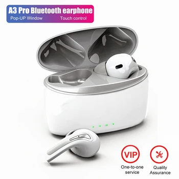 

A3 Pro Wireless Bluetooth Headphones HIFI Earphones 9D Stereo earbuds Headset Case For Iphone Xiaomi Redmi samsung Android IOS