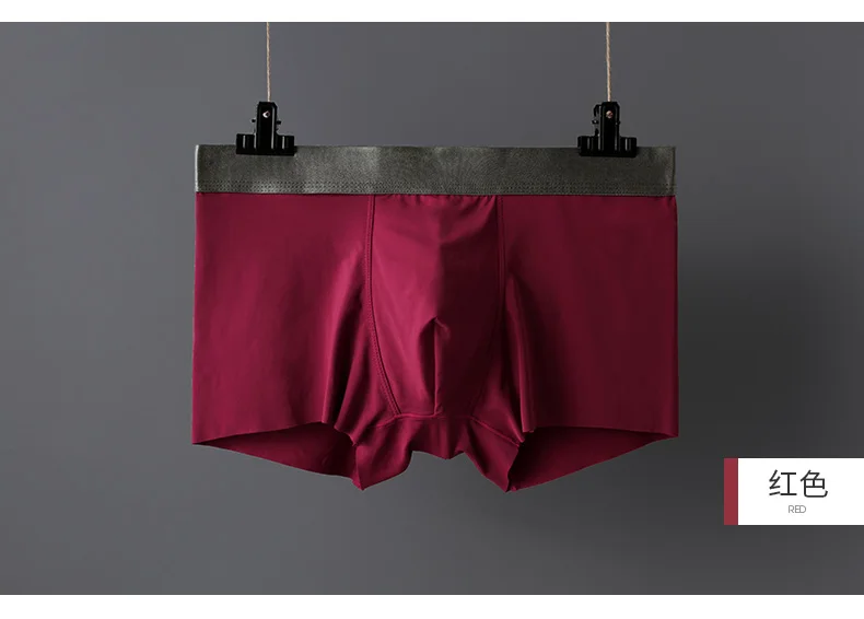 Boxershorts Classic Soft Solid Seamless Boxer Shorts Bulge Pouch Modal Underpants Boxer Mens Sexy Underwear Calzoncillo