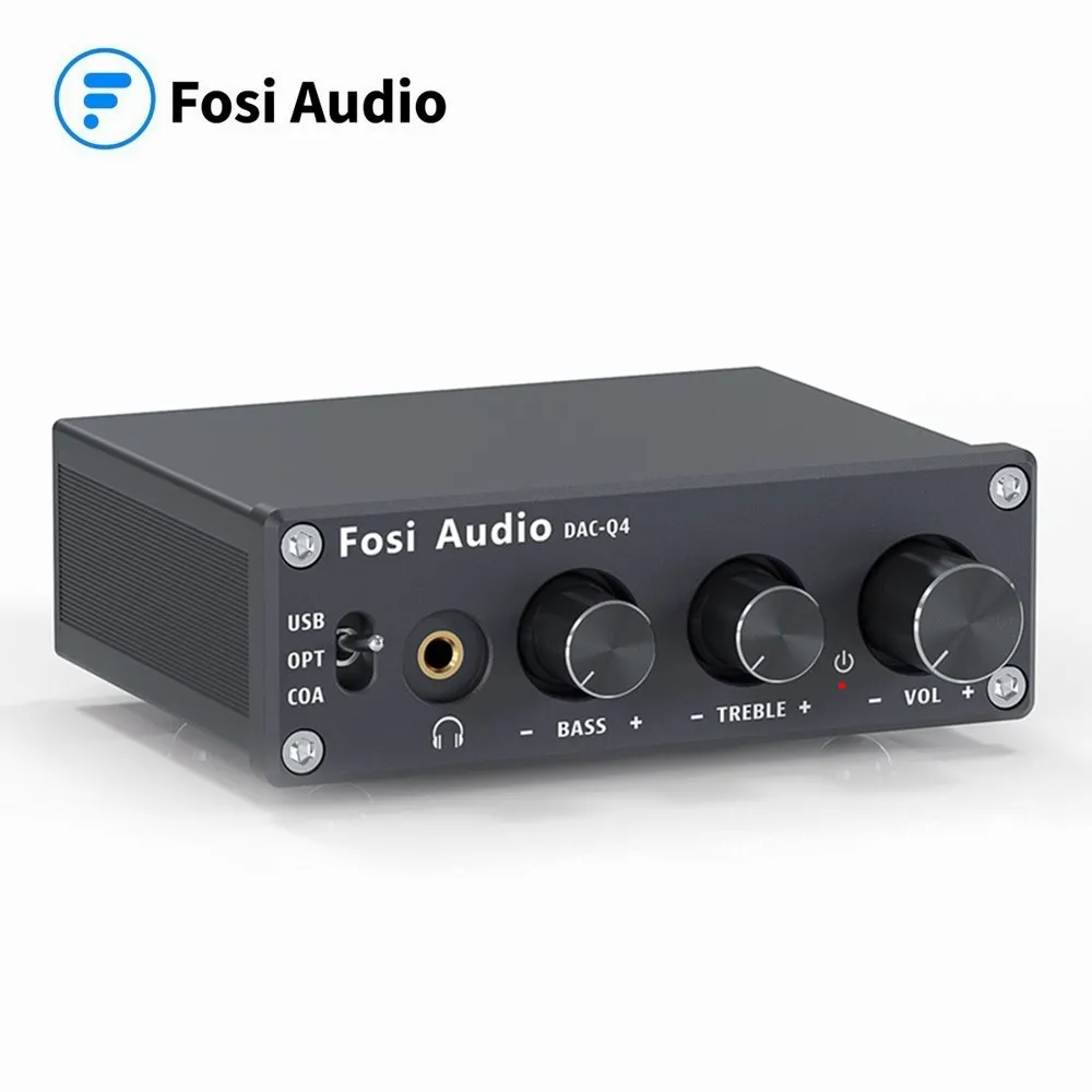 Headphone Amplifier DAC Fosi Audio Usb-Gaming Stereo Mini Audio-Converter-Adapter Desktop-Powered/active-Speakers
