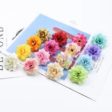 10 шт., маленькие розы, Новогоднее украшение, домашний декор, сделай сам, капцветка, настенная Подарочная коробка, декоративные цветы, венок с искусственными цветами