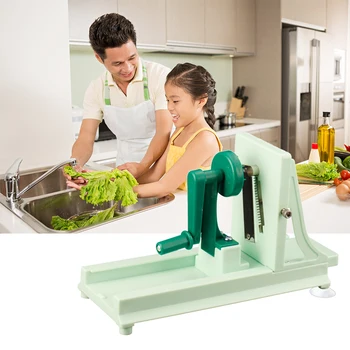 

Kitchen Multifunctional Vegetable Spiral Slicer Food Chopper Manual Fruit Cutter Potato Carrot Grater Kitchen Tools