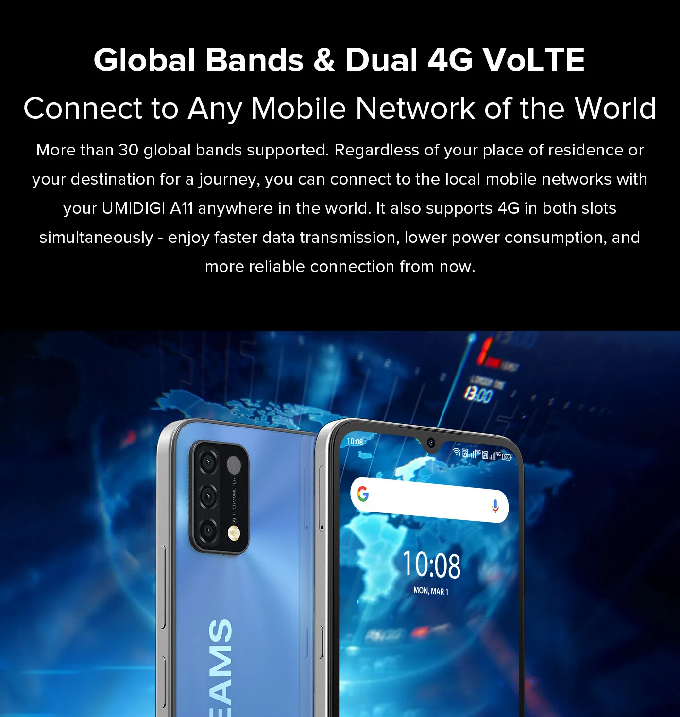android cell phones for sale UMIDIGI A11 Android 11 NEW Global Version 4GB+128GB 3GB+64GB Smartphone Helio G25 6.53" HD+16MP AI Triple Camera 5150mAh tmobile android phones