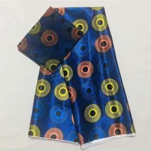 Африканская восковая лента, Шелковый воск, Анкара,, атласная ткань, 4 Ярда, audel/modell, хлопковая ткань для платья+ 2 ярда, шифон, XM102619