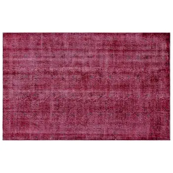 

Handmade Fuchsia Vintage Overdyed Turkish Area Rug 161x252 Cm-5'3''X8'3''