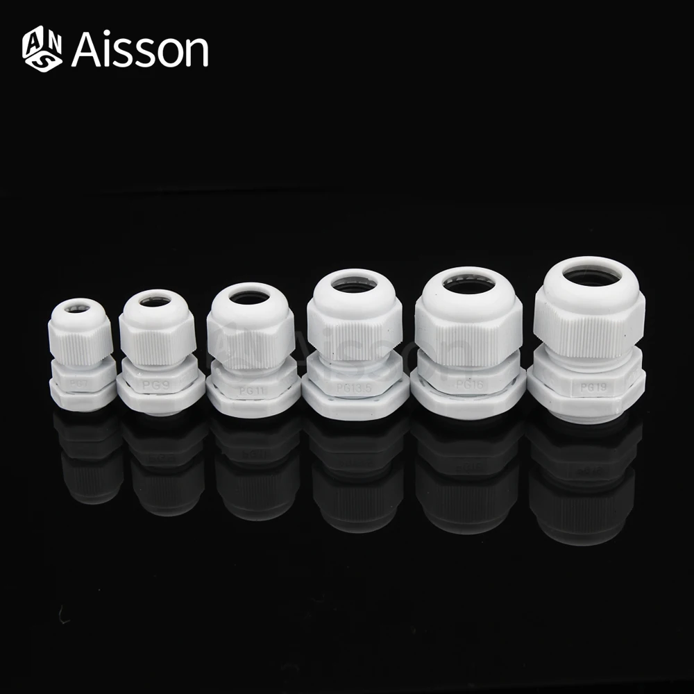 10pcs Waterproof Cable Gland PG7-PG19 for 3-6.5mm Cable