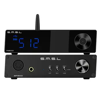 

NEW SMSL M200 USB DAC AK4497EQ Bluetooth 5.0 32Bit/768KHz DSD512 Decoder with Remote Control