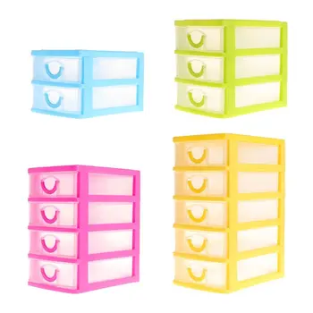 

Storage Box 2/3/4/5 Layer Plastic Organizer Case Jewelry Headdress Drawer Desk 19QC