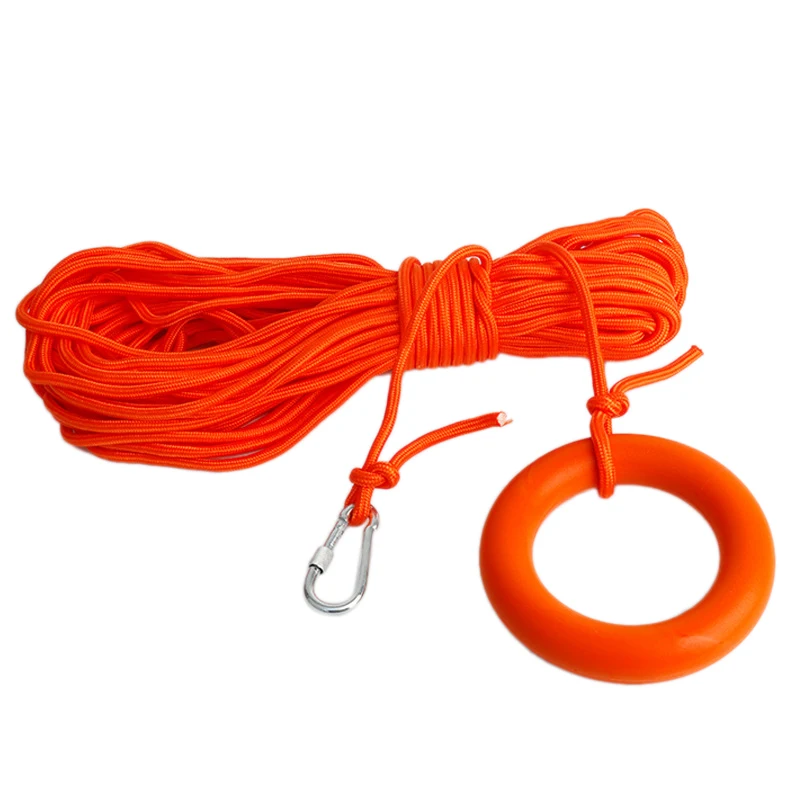 

Floating Lifeline on Water, Lifesaving Equipment, Snorkeling Safety Rope with Hook and Loop, Swimming Pool Accessories