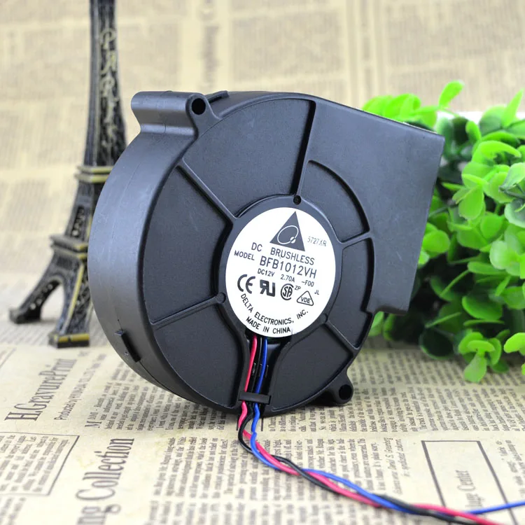 

industrial blower fan for delta BFB1012VH DC 12V 2.7A winds of turbofan 9733 3-pin