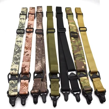 

New Tactical 2 Point Rifle Sling Military Paintball Two Point Gun Sling Strap Adjustable Outdoor Hunting Survival Bungee Tool