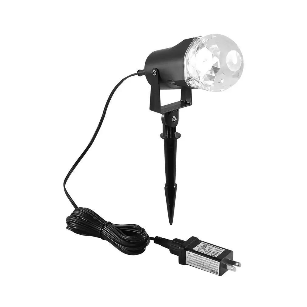 Водонепроницаемый точечный светильник, вращающийся светодиодный светильник для проектора с пламенем, светильник для рождественского фестиваля, украшения, много цветов+ белый