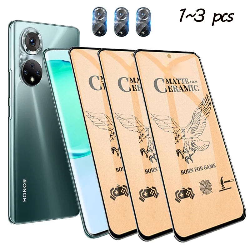 soft matte ceramic glass for honor 50 pro se camera screen protector xonor lite honor-50 honor50 film | Мобильные телефоны и