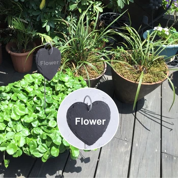 

1Pcs Slate Plant Flower Label Natural Style Garden Marker Gardening Sign Greenhouse Sign for Outdoor Office Hotel Garden