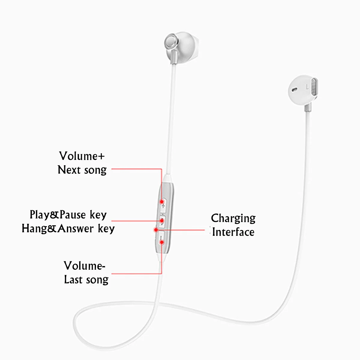 H2 bluetooth наушники водонепроницаемые спортивные беспроводные наушники бас Магнитная Шея висячая гарнитура с микрофоном для iPhone