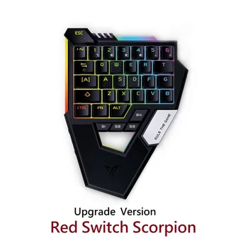 

Flydigi Scorpion New Version Red Switch keyboard pubg cod mobile Bluetooth for iOS/Android phone table Built-in mouse keyboard