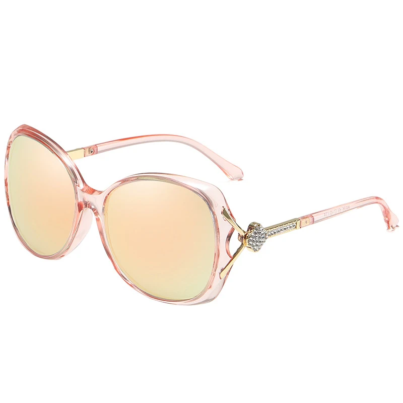 New Women's Polarized Sunglasses Fashion Diamond Large Frame Glasses