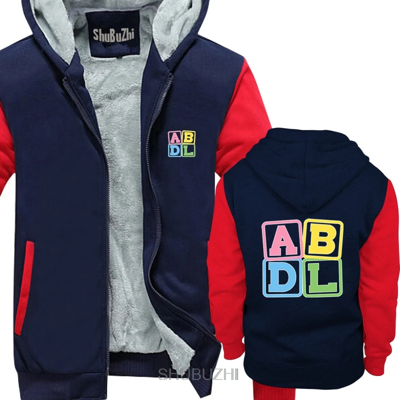Милая Толстовка ABDL с буквенными блоками и надписью «Pride», Harajuku, забавное мужское пальто, толстовка с капюшоном, мужские плотные толстовки, новая модная Толстовка shubuzhi sbz6175 - Цвет: navy red