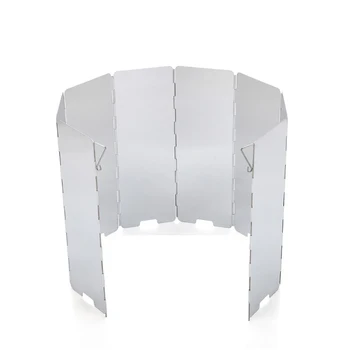 

Barbecue Windproof Gas Stove Aluminum Outdoor Camping 8 Plates Picnic Cooking Foldable Ultra Light Wind Shield