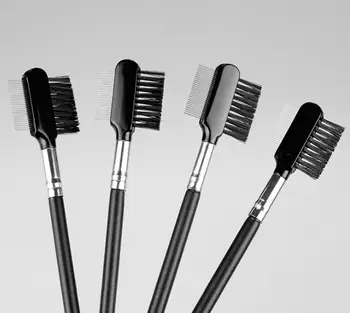 

Hot Black Dual Purpose Eyelash Extension Device Beauty Supplies Brow Brush Lash Comb Makeup Tool SN400
