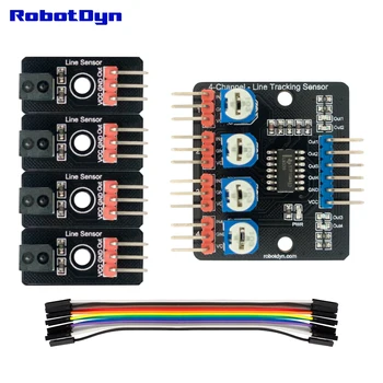

Line tracking Sensor, 4-channel competable with Arduino IDE for DIY Electronics