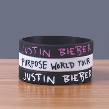 Новинка, силиконовый браслет Джастина Бибера, резиновый браслет для фанатов, лучшие подарки, Прямая поставка